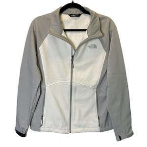 The North Face Women's Shellrock‎ Jacket Large White Gray Full Zip Outdoor Coat